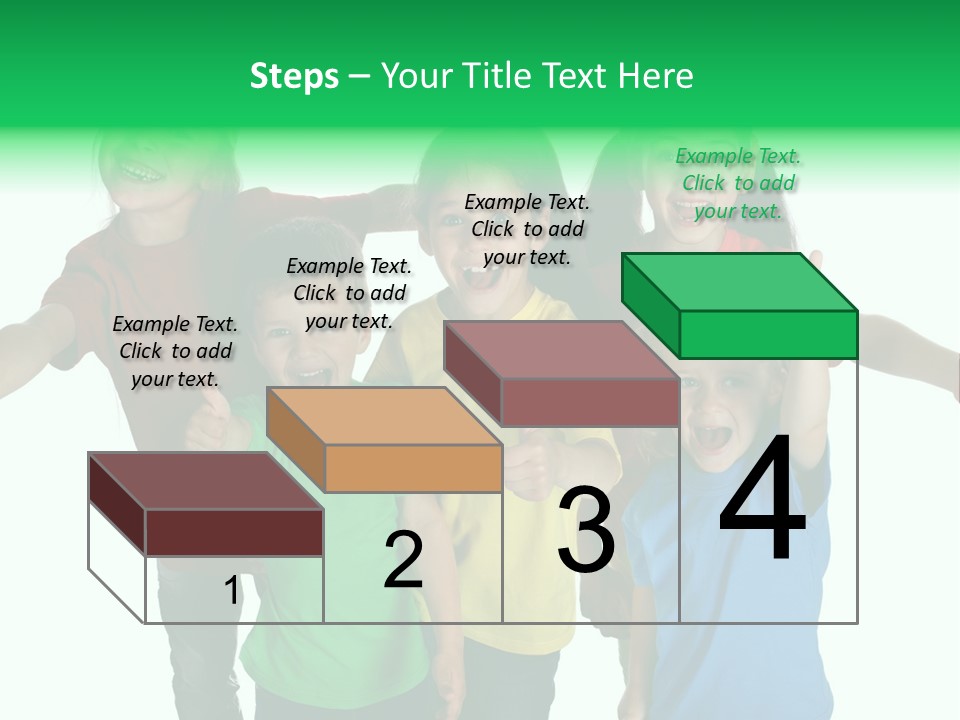 White Background Positive Smiling PowerPoint Template