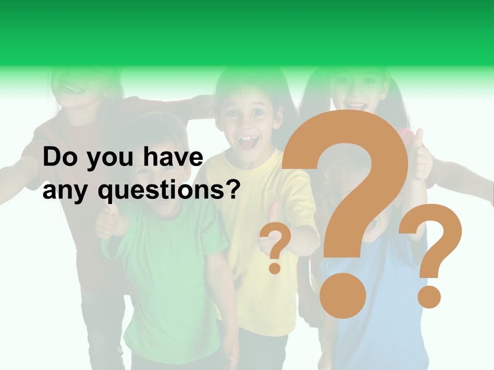 White Background Positive Smiling PowerPoint Template