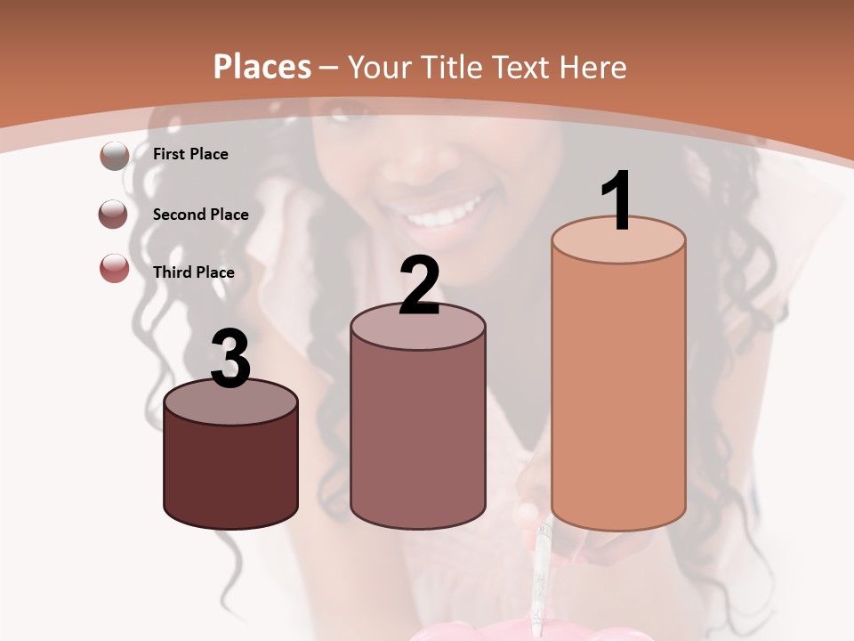 White Background Positive Smiling PowerPoint Template