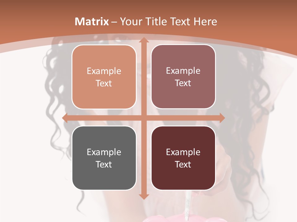 White Background Positive Smiling PowerPoint Template