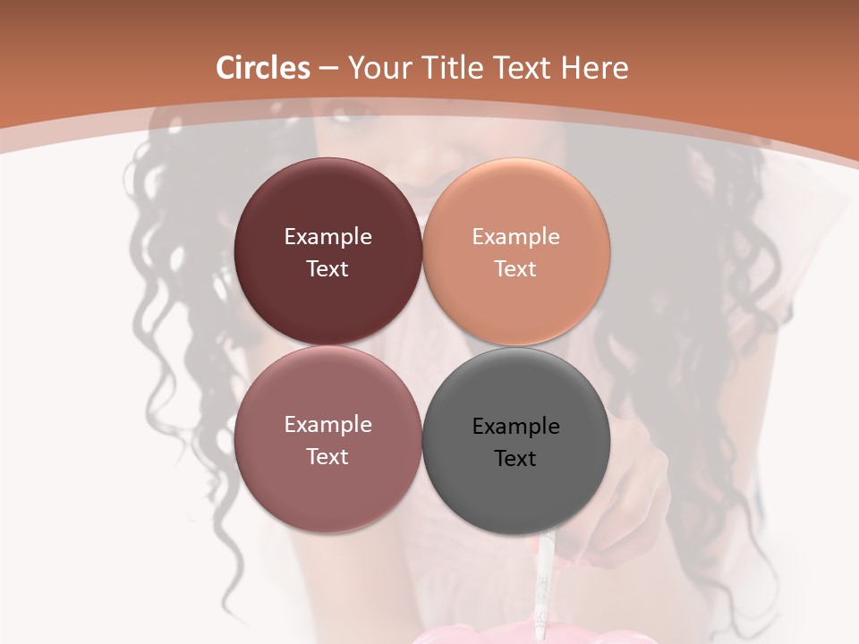 White Background Positive Smiling PowerPoint Template