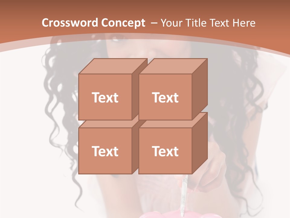 White Background Positive Smiling PowerPoint Template