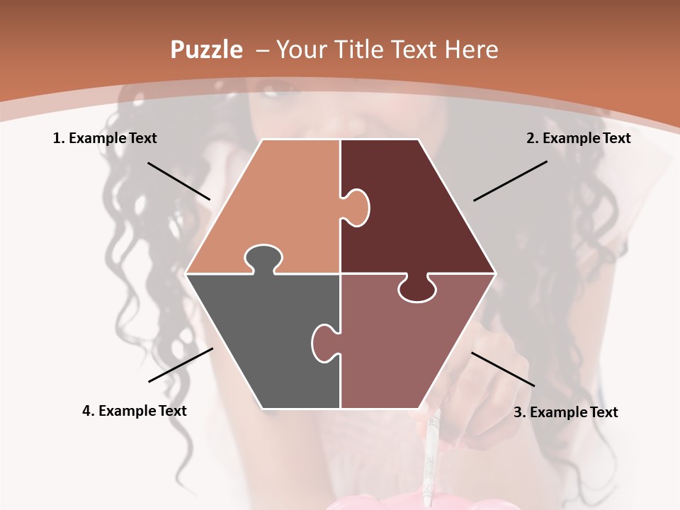 White Background Positive Smiling PowerPoint Template