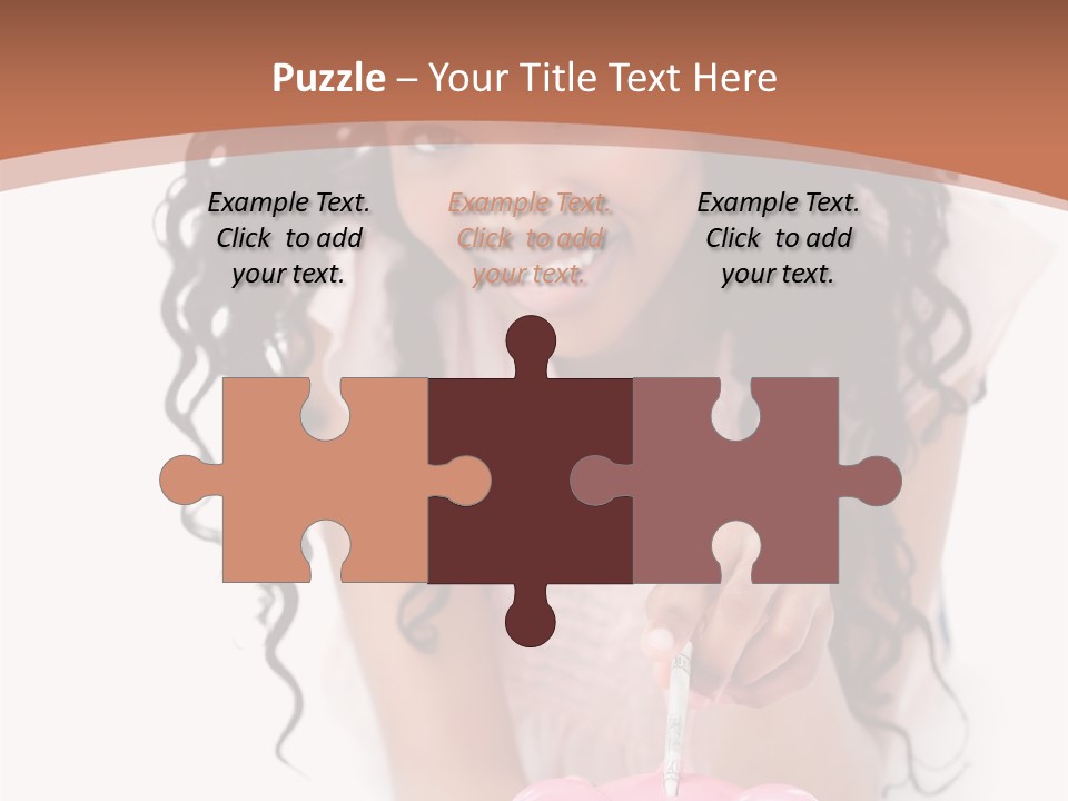 White Background Positive Smiling PowerPoint Template