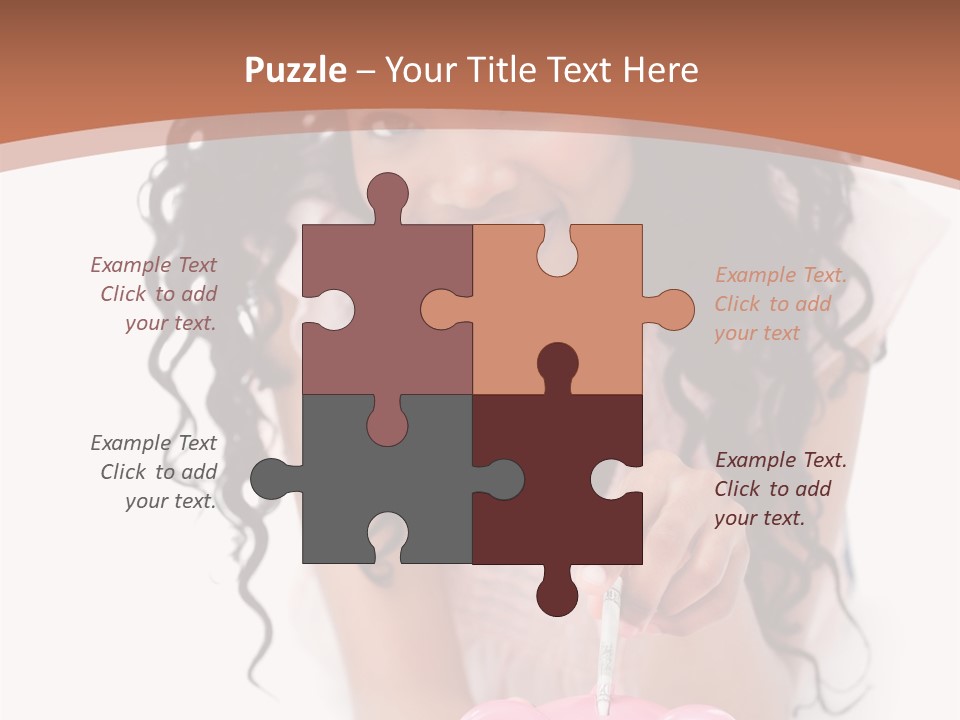 White Background Positive Smiling PowerPoint Template