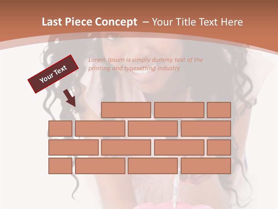 White Background Positive Smiling PowerPoint Template