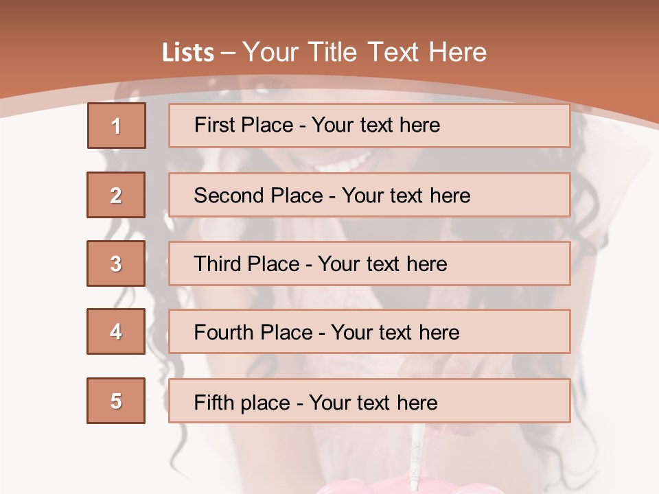 White Background Positive Smiling PowerPoint Template