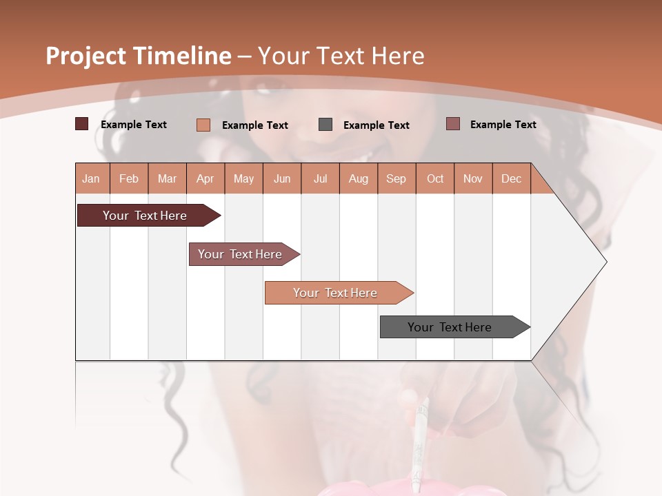 White Background Positive Smiling PowerPoint Template