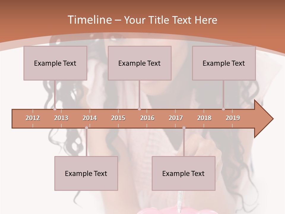 White Background Positive Smiling PowerPoint Template