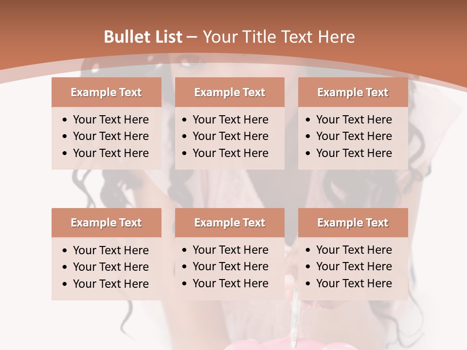 White Background Positive Smiling PowerPoint Template