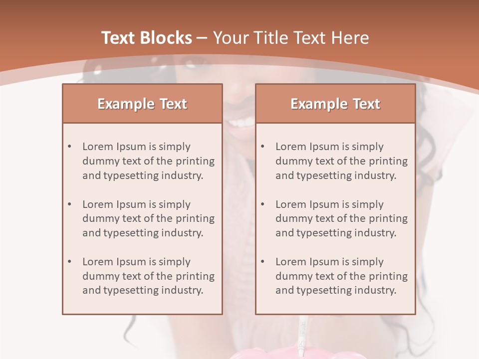 White Background Positive Smiling PowerPoint Template