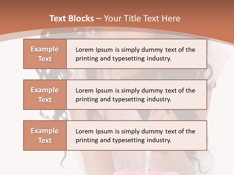 White Background Positive Smiling PowerPoint Template