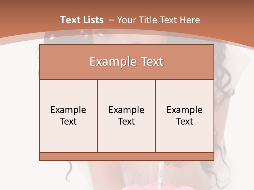 White Background Positive Smiling PowerPoint Template