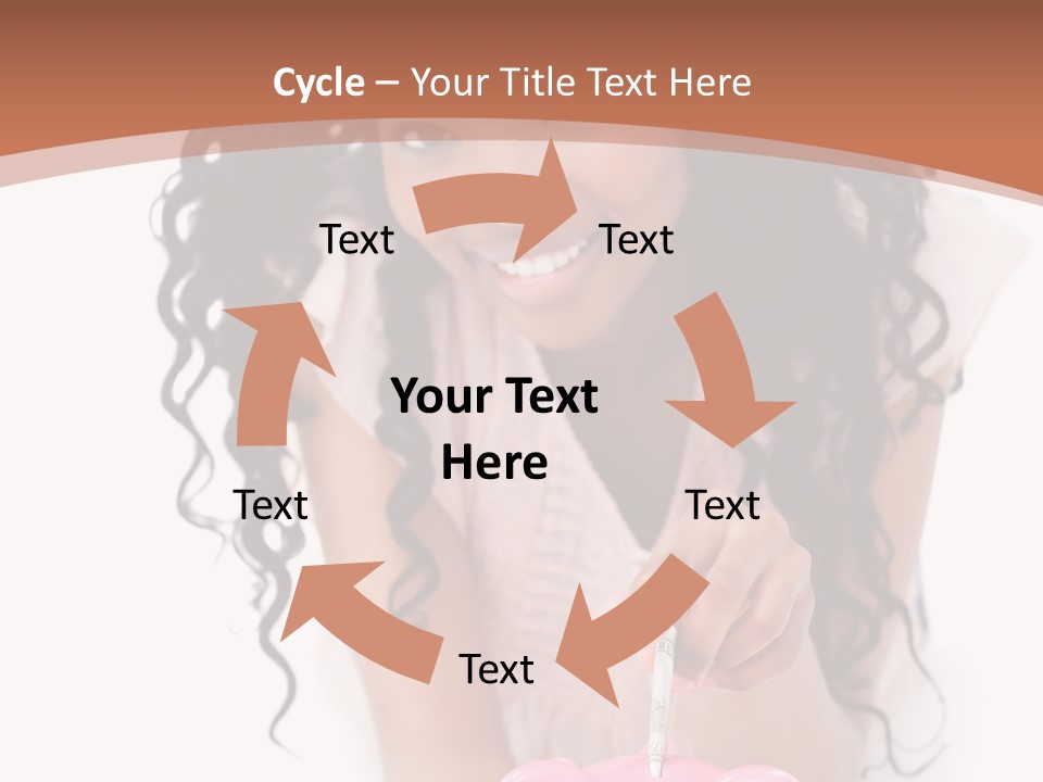 White Background Positive Smiling PowerPoint Template