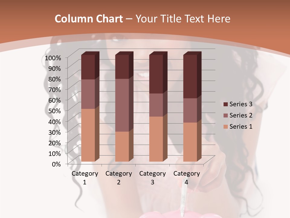 White Background Positive Smiling PowerPoint Template
