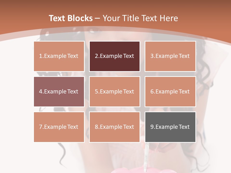 White Background Positive Smiling PowerPoint Template