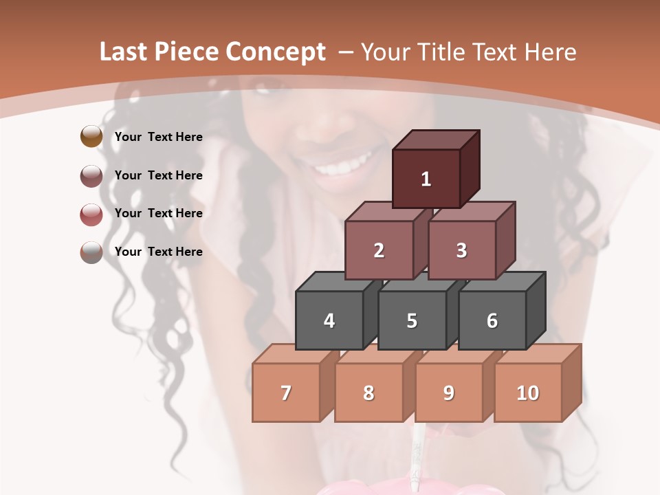 White Background Positive Smiling PowerPoint Template