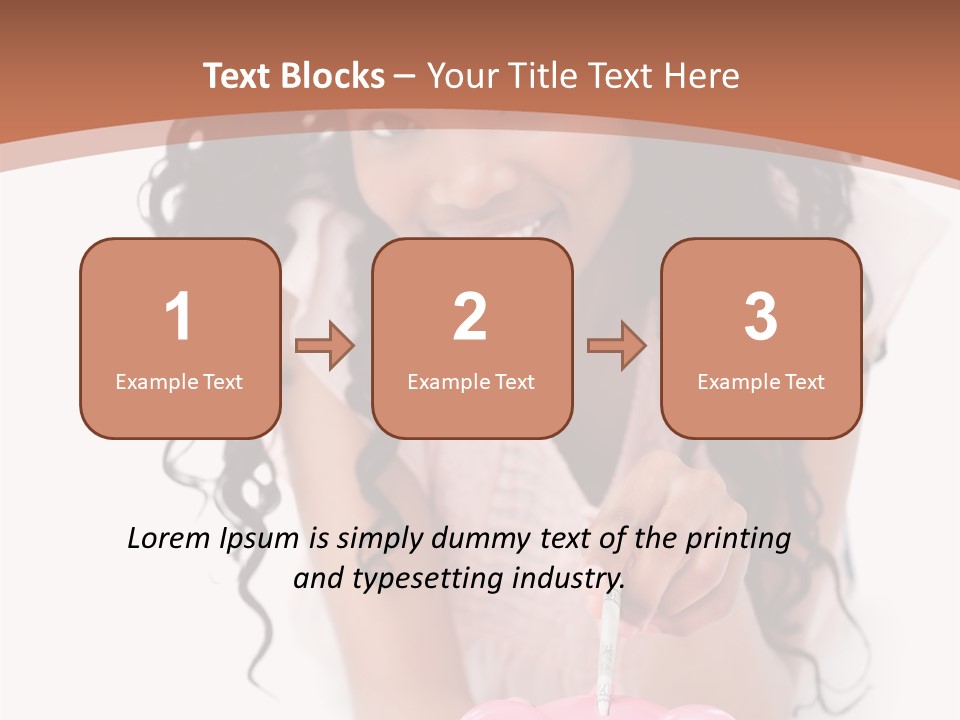 White Background Positive Smiling PowerPoint Template