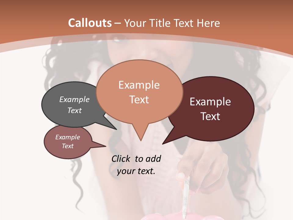 White Background Positive Smiling PowerPoint Template