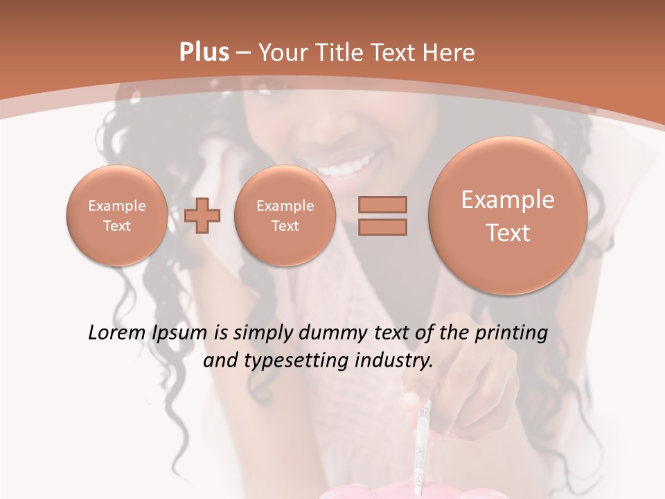 White Background Positive Smiling PowerPoint Template