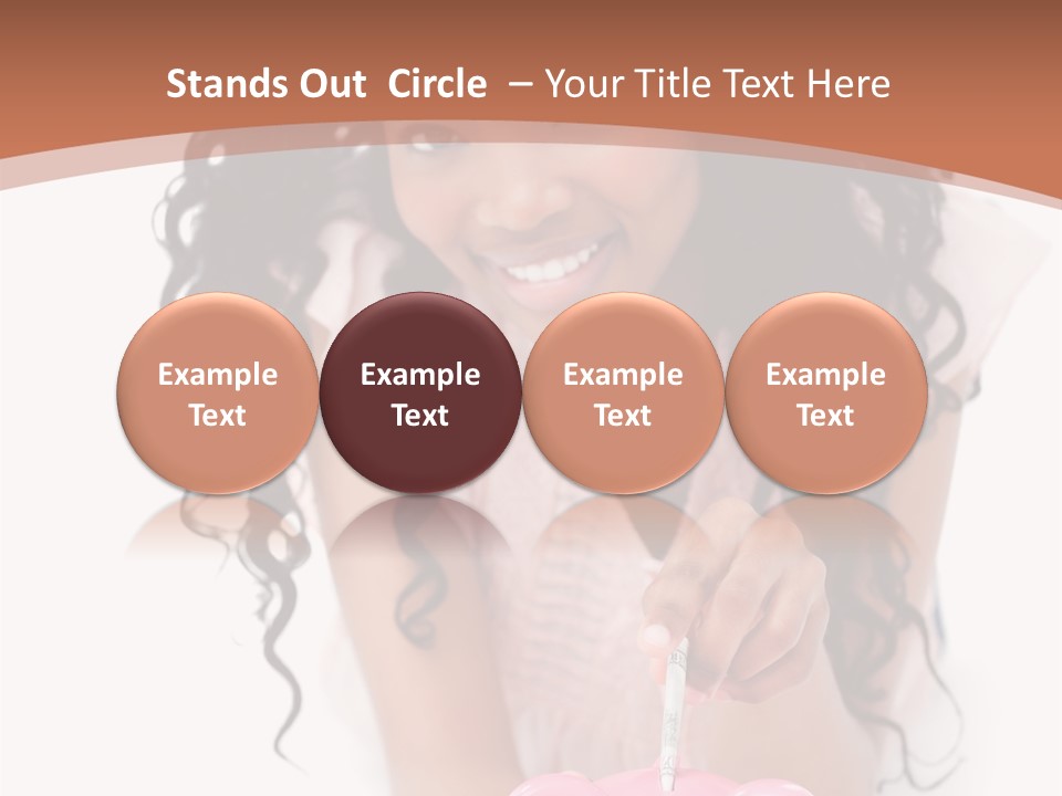 White Background Positive Smiling PowerPoint Template