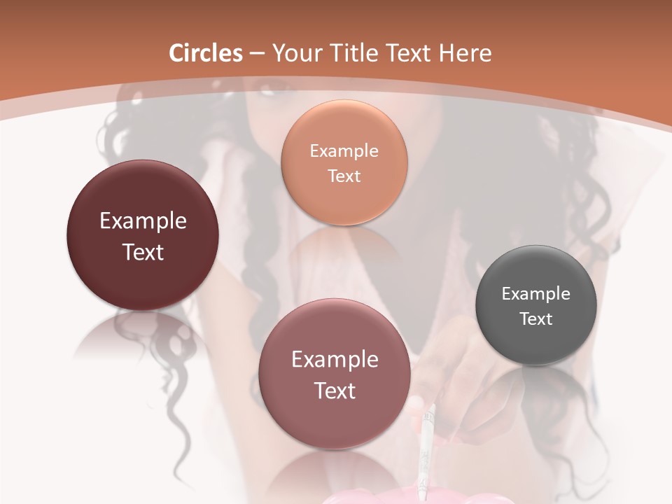 White Background Positive Smiling PowerPoint Template