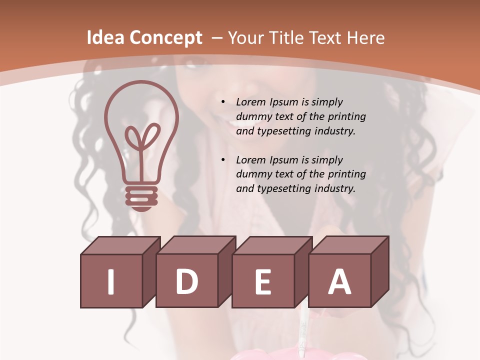 White Background Positive Smiling PowerPoint Template