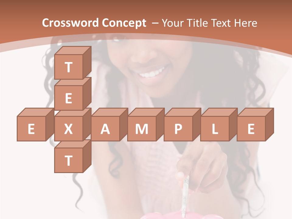 White Background Positive Smiling PowerPoint Template