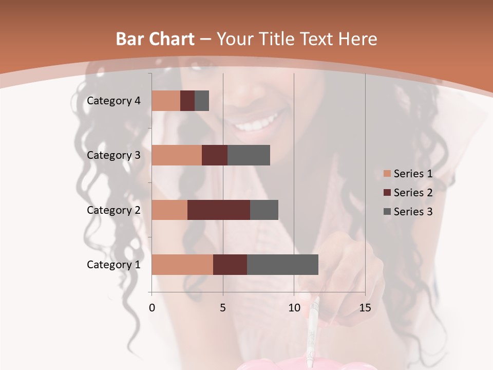 White Background Positive Smiling PowerPoint Template