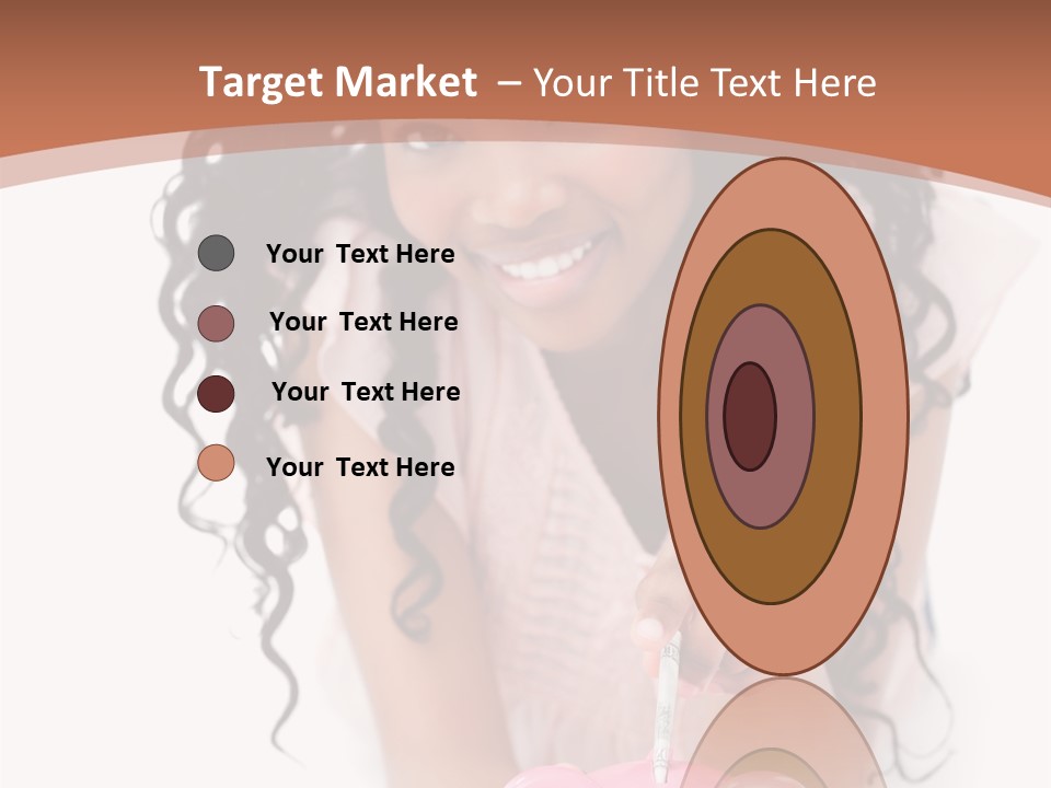 White Background Positive Smiling PowerPoint Template