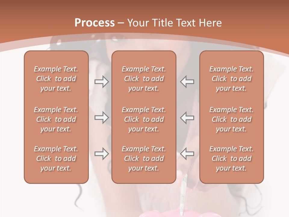 White Background Positive Smiling PowerPoint Template