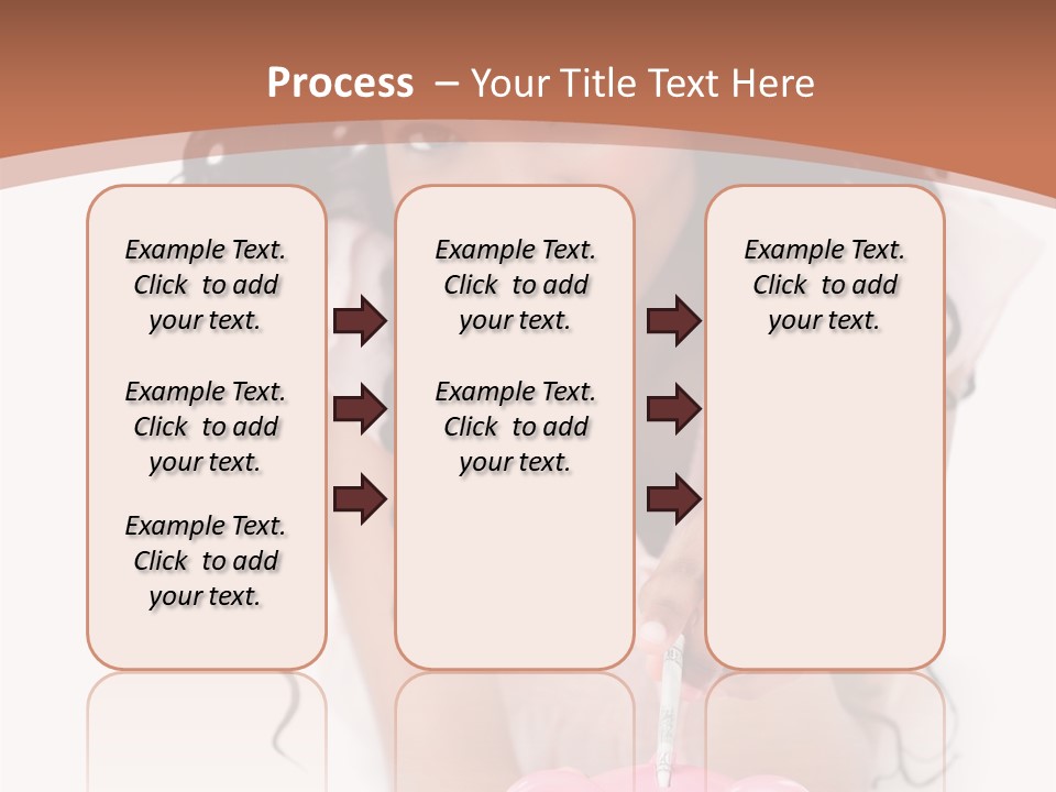 White Background Positive Smiling PowerPoint Template