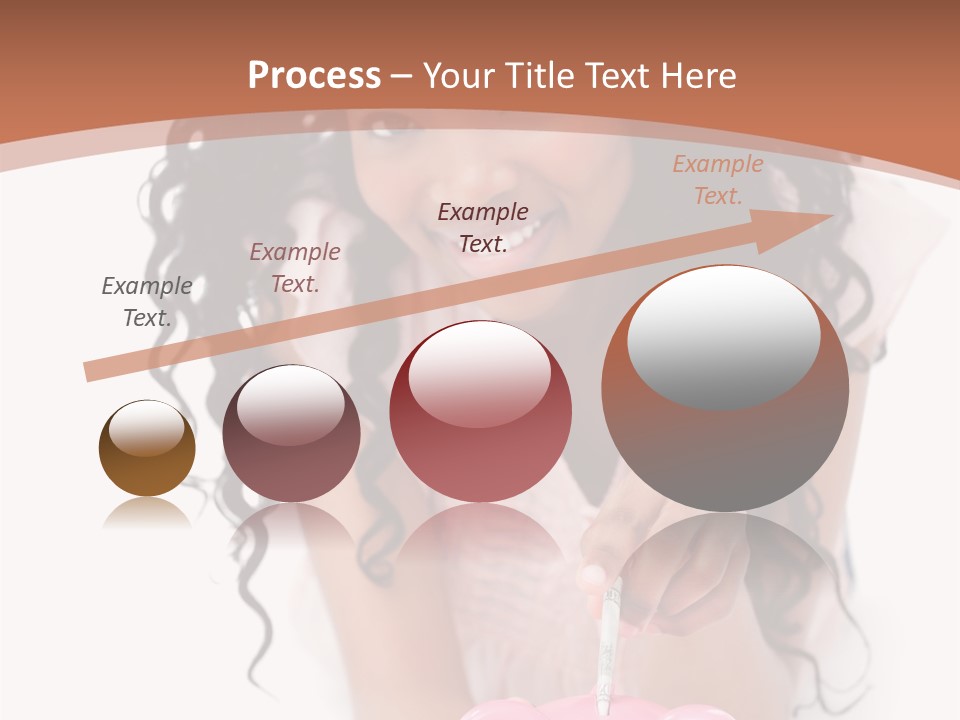 White Background Positive Smiling PowerPoint Template