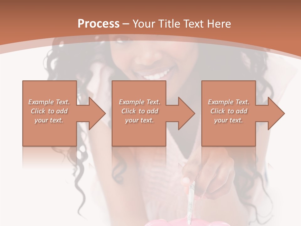 White Background Positive Smiling PowerPoint Template