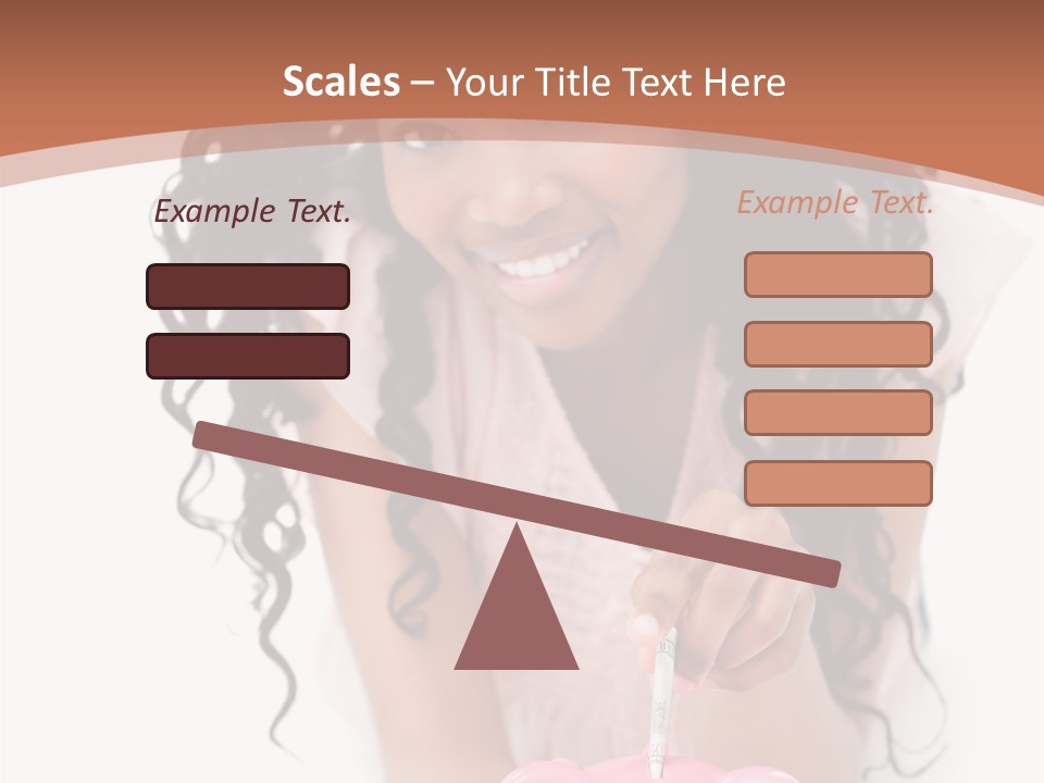 White Background Positive Smiling PowerPoint Template