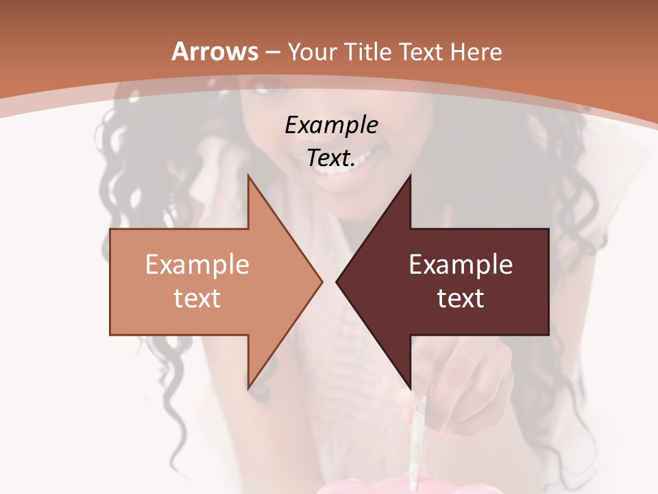 White Background Positive Smiling PowerPoint Template