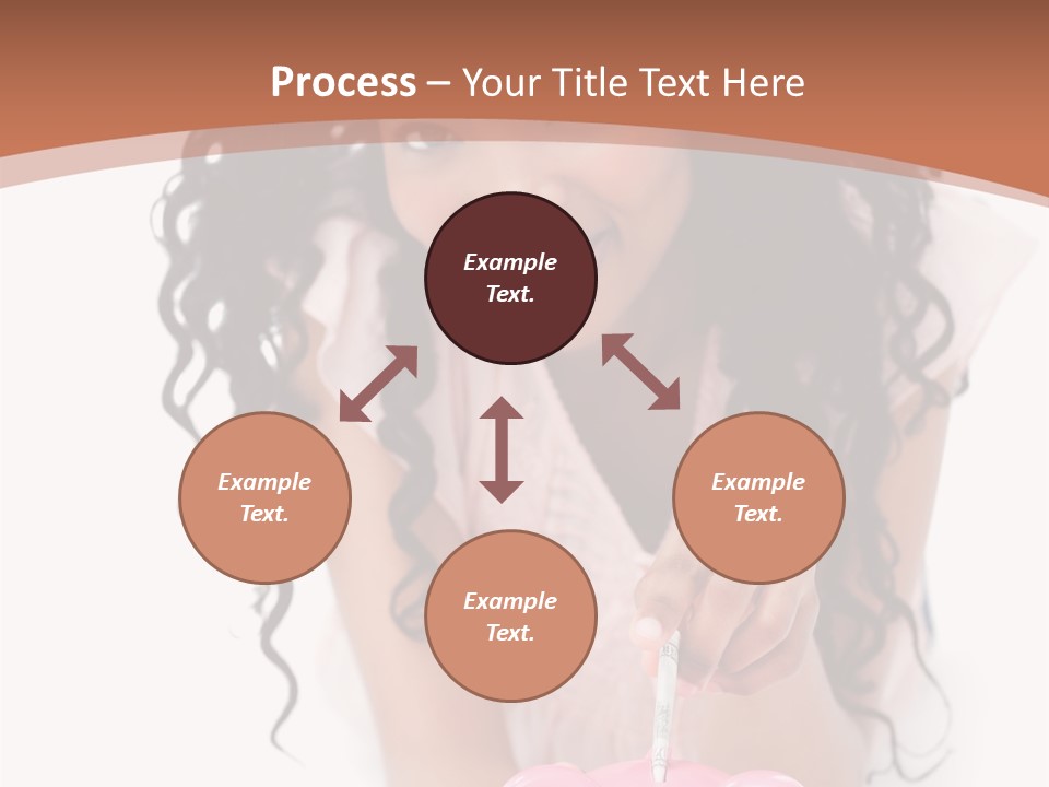 White Background Positive Smiling PowerPoint Template