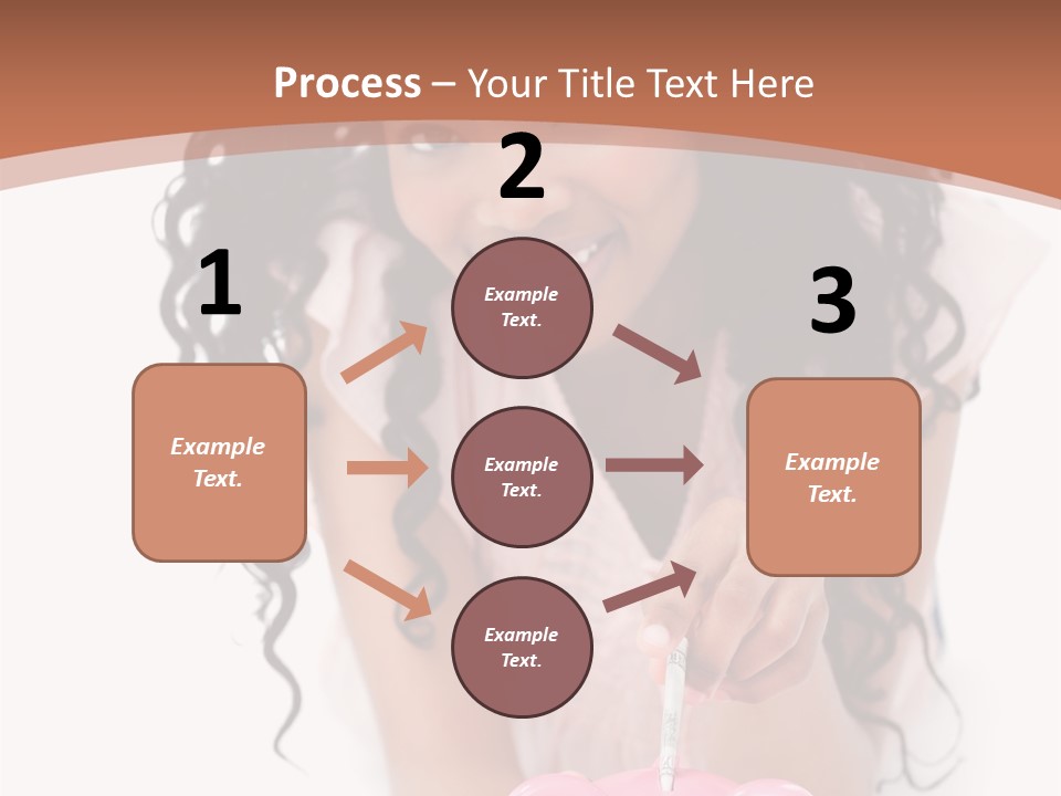 White Background Positive Smiling PowerPoint Template