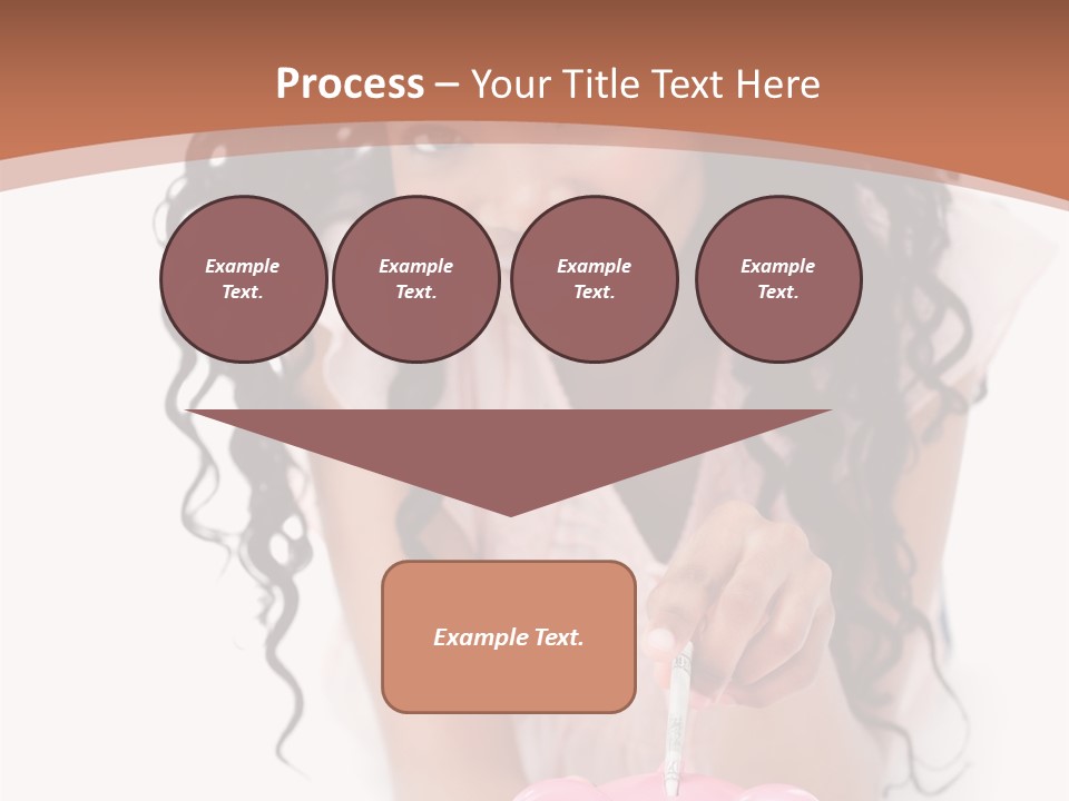 White Background Positive Smiling PowerPoint Template