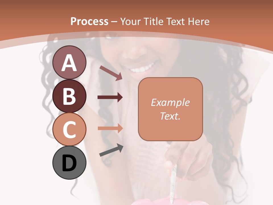 White Background Positive Smiling PowerPoint Template