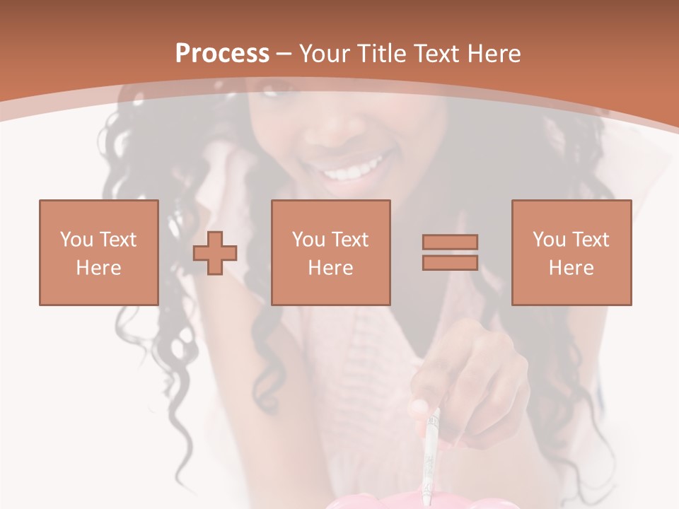 White Background Positive Smiling PowerPoint Template