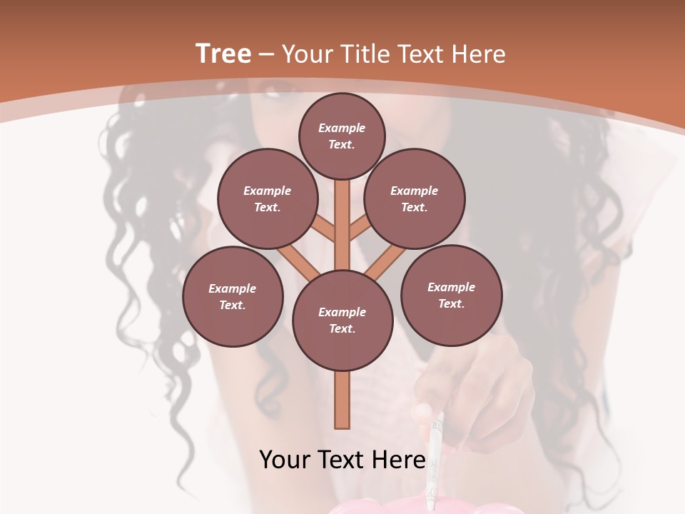 White Background Positive Smiling PowerPoint Template