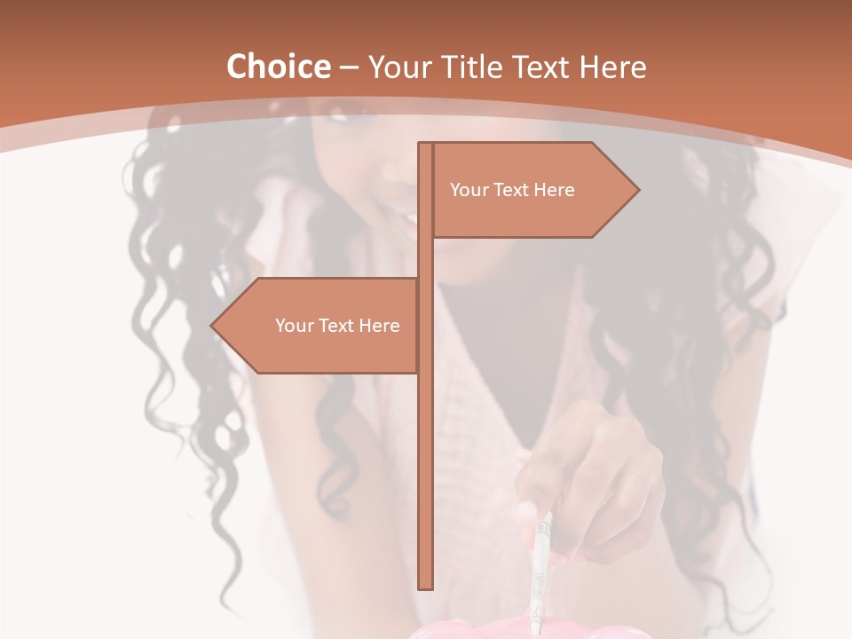 White Background Positive Smiling PowerPoint Template