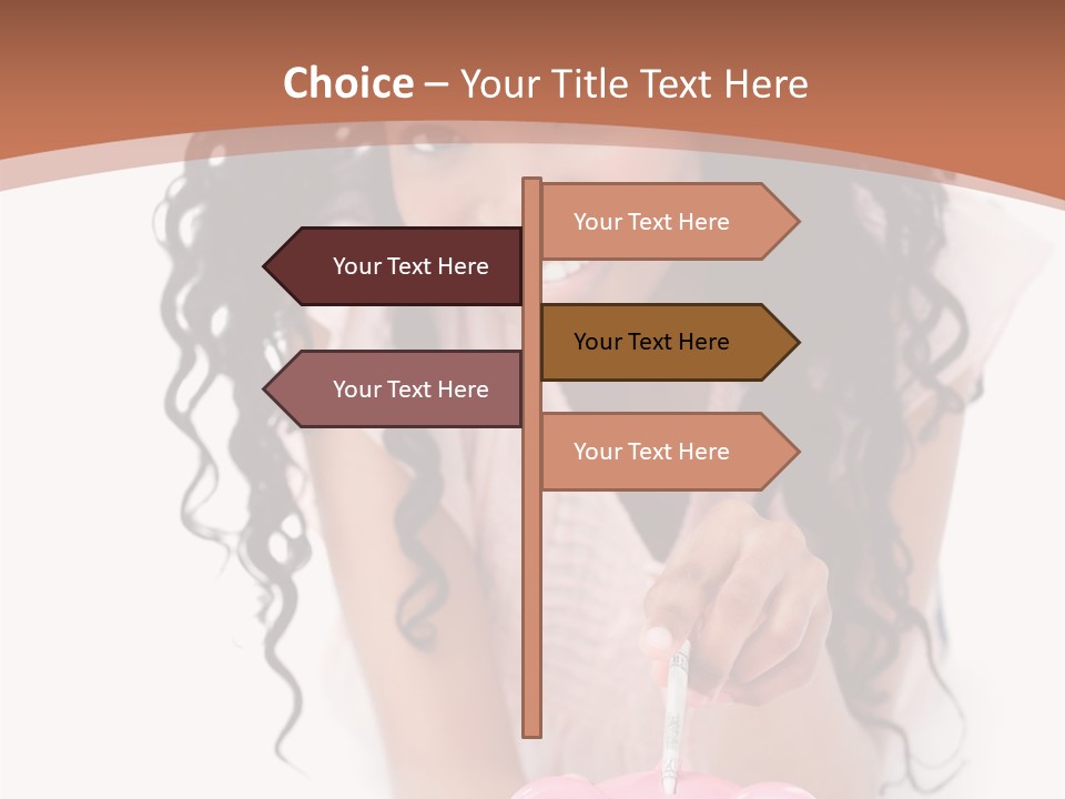 White Background Positive Smiling PowerPoint Template