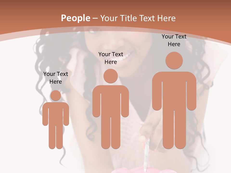 White Background Positive Smiling PowerPoint Template