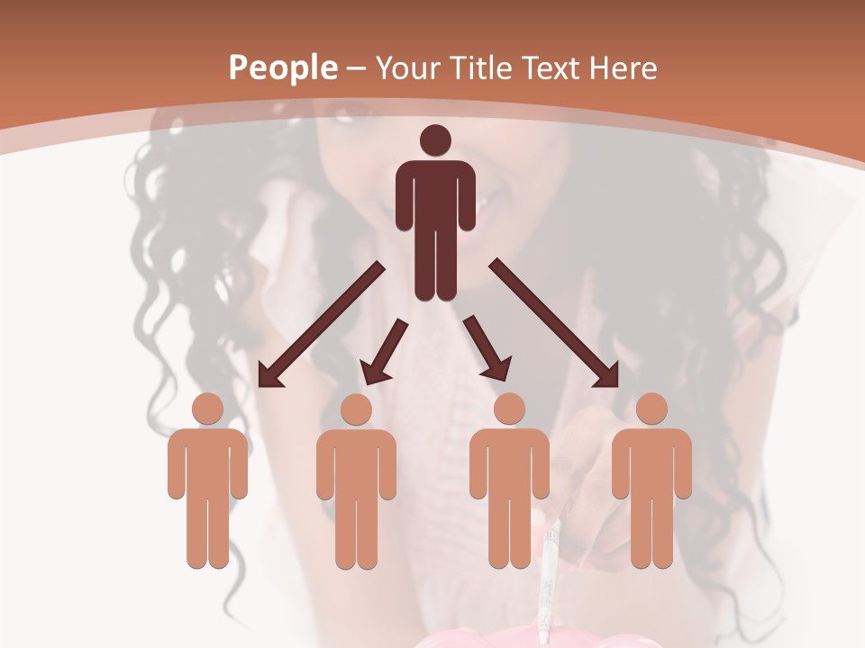 White Background Positive Smiling PowerPoint Template