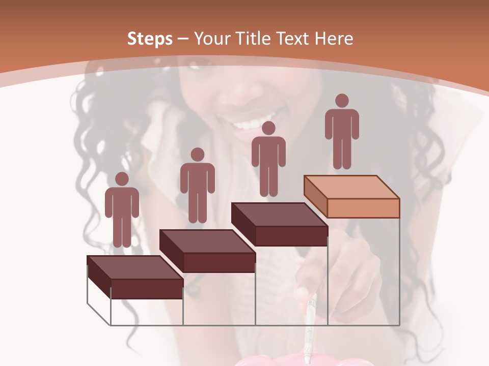 White Background Positive Smiling PowerPoint Template