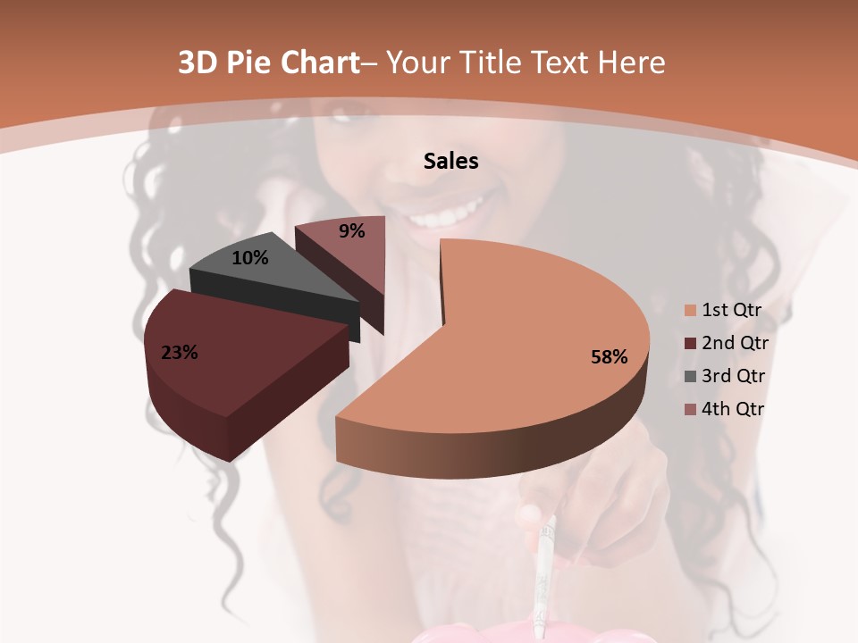 White Background Positive Smiling PowerPoint Template
