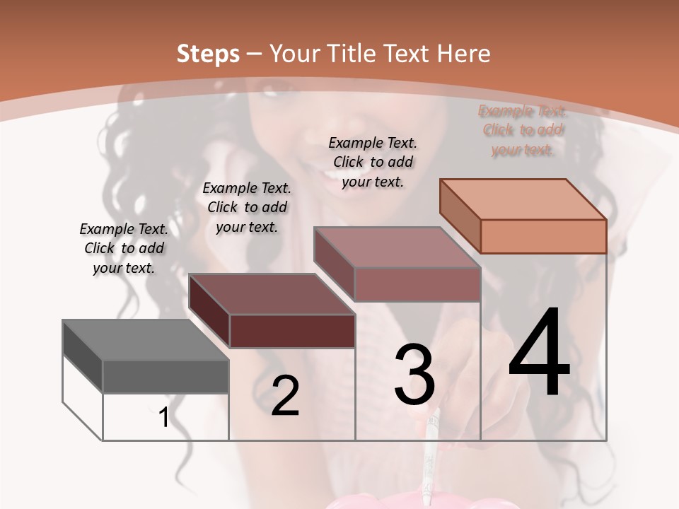 White Background Positive Smiling PowerPoint Template