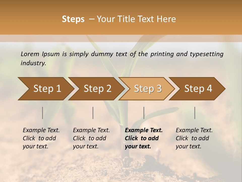 Dirt Beginnings Grain PowerPoint Template
